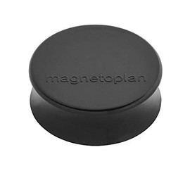 Ergo Large Magnets, Diameter 34 mm x 12.5 mm, Pack of 10 Black