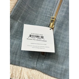 Serena & Lily NEW Serena & Lily Bowden Linen Pillow Cover (20” SQ)-Coastal Blue