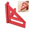 3D Multi Angle Measuring Ruler 45 90 Degree Aluminum Alloy