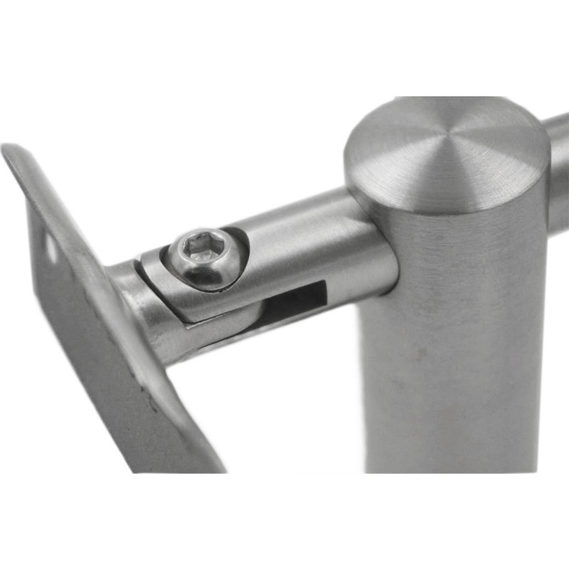 WB-242 Stainless Steel Wall Mount Adjustable Handrail Bracket for 1-1/2"
