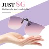 LUFF Clip-On Polarised Sunglasses Cat Eye for Men & Women,
