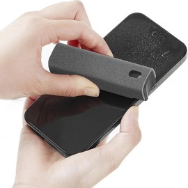 Generic Touchscreen Mist Phone Screen Cleaner for All Phones Laptop and Tablet 2 in 1 Spray and Microfiber Cloth Mini Portable… (Grey)