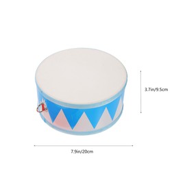 UPKOCH Tambor De Juguete para NiñOs, Instrumento De PercusióN Orff, Batería Musical Montessori, Desarrolla Ritmo Y CoordinacióN, 20cm, Azul