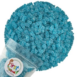 FirstChoiceCandy Fun Sour Gummy Bears (5 Pound (Pack of 1), Sour Blue Raspberry)