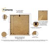 FRAMOREY White 30x30 Frame With Safe Shatterproof Styrene Front &