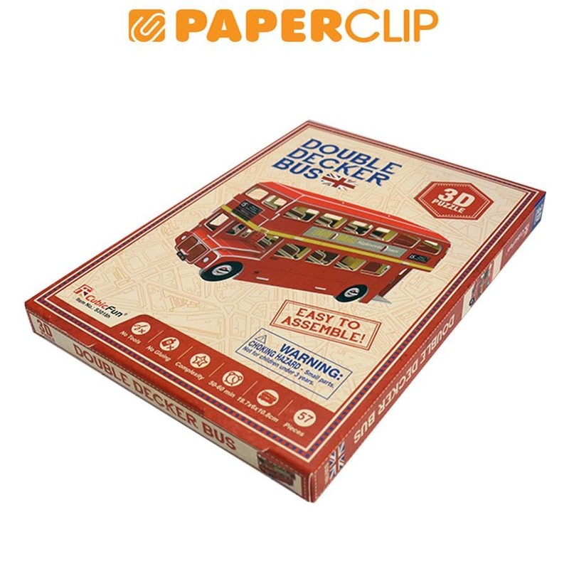 Cubic Fan London Bus Mini Model 3D Puzzle Paper Craft