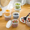 Pack of 16 Small Food Containers, 160 ml Plastic Containers