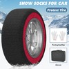MOPHOTO Extra Large Antislip Snow Socks for Tires, Enhanced Traction