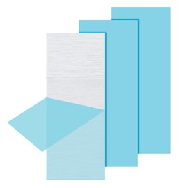 PATIKIL 6061 T651 Aluminum Sheet Metal 4 x 10 x 1/25.4(0.04") Inch 3Pcs Flat Plain Aluminum Plate Covered Stock with Protective Film, Heat Rectangle 1MM for Lndustry Crafting
