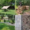 BTSULYOO 12-inch Artificial Turf Stakes Solid Galvanized Metal Spiral Landscape