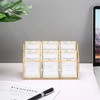 Hipiwe Business Card Display Stand Vertical Gold Name Card Holder
