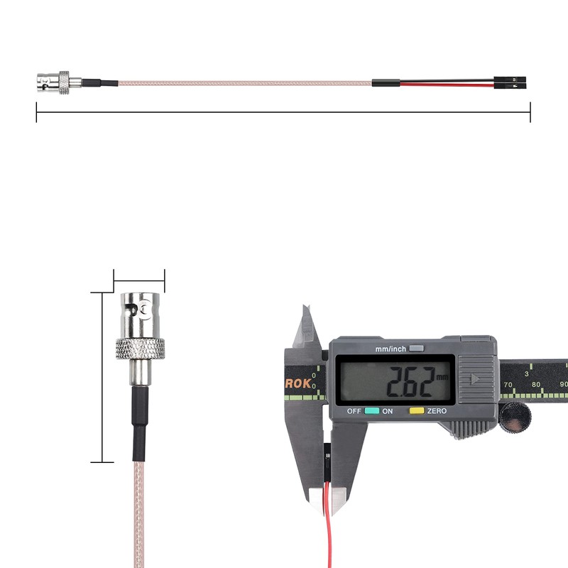 XMSJSIY BNC Female to Dupont Female Test Leads Cable Connector