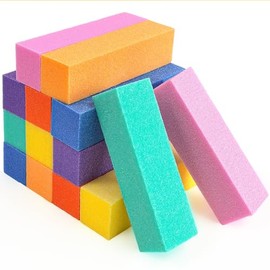 14 Pack Nail Buffer Blocks, 4 Sided 120 Grit Nails Fingernail Shine Buffing Filer, Nail Sanding Block for Natural & Acrylic Nails, Professional Manicu