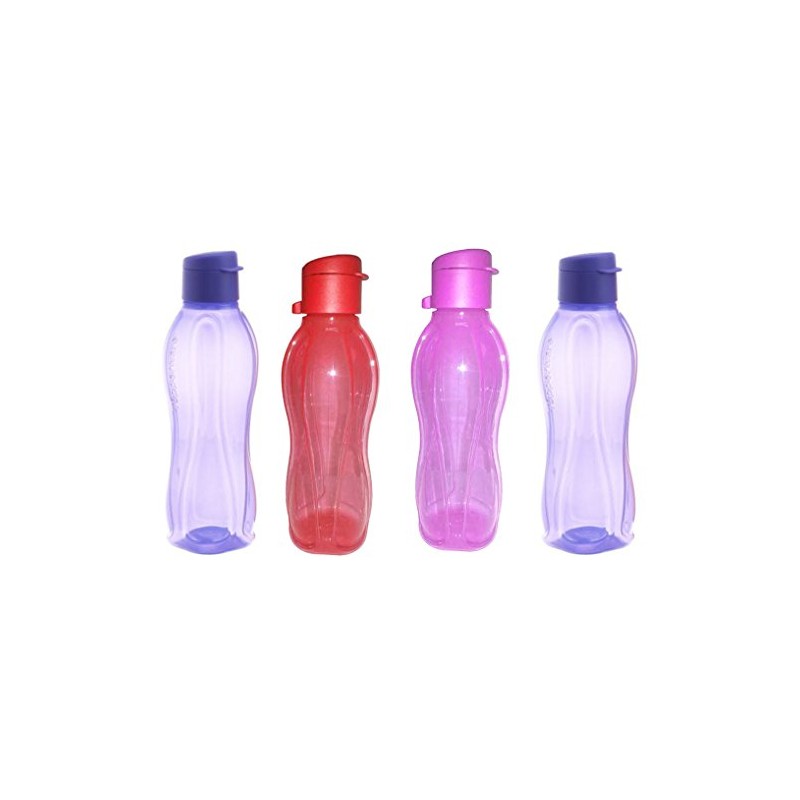 4 X Tupperware Eco Flip Top Water Bottle 500 ml