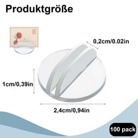GANILITY Acrylic Playing Card Holder, Pack of 100 Acrylic Card Stands, Name Card Stands, Transparent Place Card Holder, Cup Dolly, Suitable for Cards, Games, Business Cards, Menus, Photos
