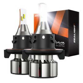 SEALIGHT /9008 Driving Lights, 36000LM High Bright, 6000K Cool White 9008 Light Bulbs, with 60000Hrs Lifespan, CanBus Ready, Quick Installation, Pack of 2