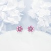 Pink Flower Earrings for Women Sterling Silver Pink Cherry Blossom