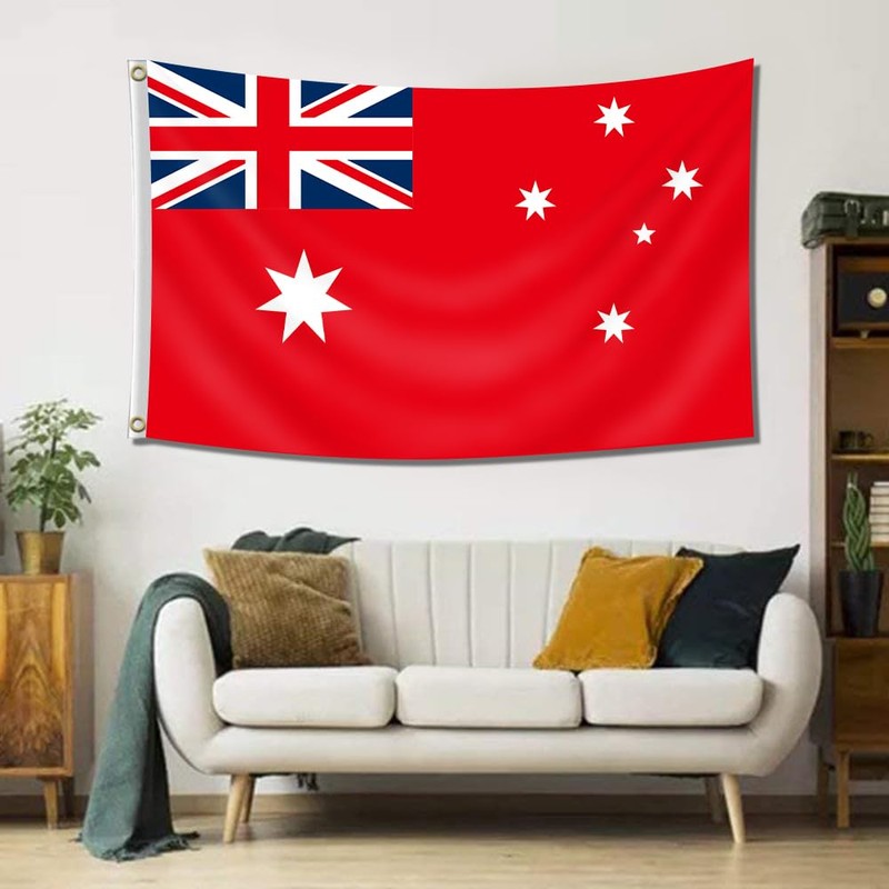 3×5 FT Large Australia Red Ensign Flag, 90×150 CM Big