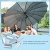 MorningRo 16 Pack Patio Umbrella Rib End Clips 1'' Umbrella