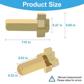 Andersen Hinged Door Lock Actuator Replacement 2579542, Compatible with Andersen 400 Series Frenchwood Hinged in-Swing & Outswing Doors Handle (1 Pack) Colored Zinc