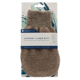Hydrea London Peeling-Handschuh aus Kupfer und Leinen