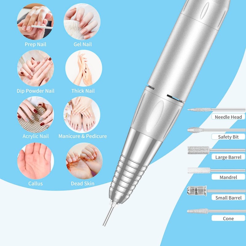 Professional Nail Drill Machine Electric Nail File Kits for Acrylic