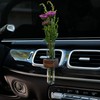 LVBRT Car Flower Vase Vent Clip Glass Plant Holder Universal