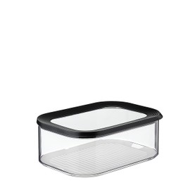 Mepal Cheese Box - Storage Box with Lid for Cheese Chunks & Slices – Airtight Cheese Storage - Fridge Organizers - 2000 ml - Black