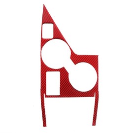 METYOUCAR Subaru Crosstrek GU Series R4.12 ~ Current, Cup Holder Panel, Cup Holder Cover, Center Control, Cup Holder, Sticker, Carbon Fiber, Easy Installation, Installation Type, Interior Parts, Car Supplies, Custom Accessories (Red)