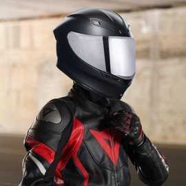 VCOROS K6 Helmet Visor Replacement - K6 Helmet Visor Motorcycle Face Shield Replacement for K6 K6s (Chrome Silver)