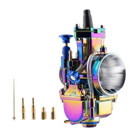 PWK 34MM Carburetor High Performance 2-Stroke 4-Stroke Engine Carb for 125cc-250cc Dirt Pit Bike Mini Bike Motocross ATV Scooter