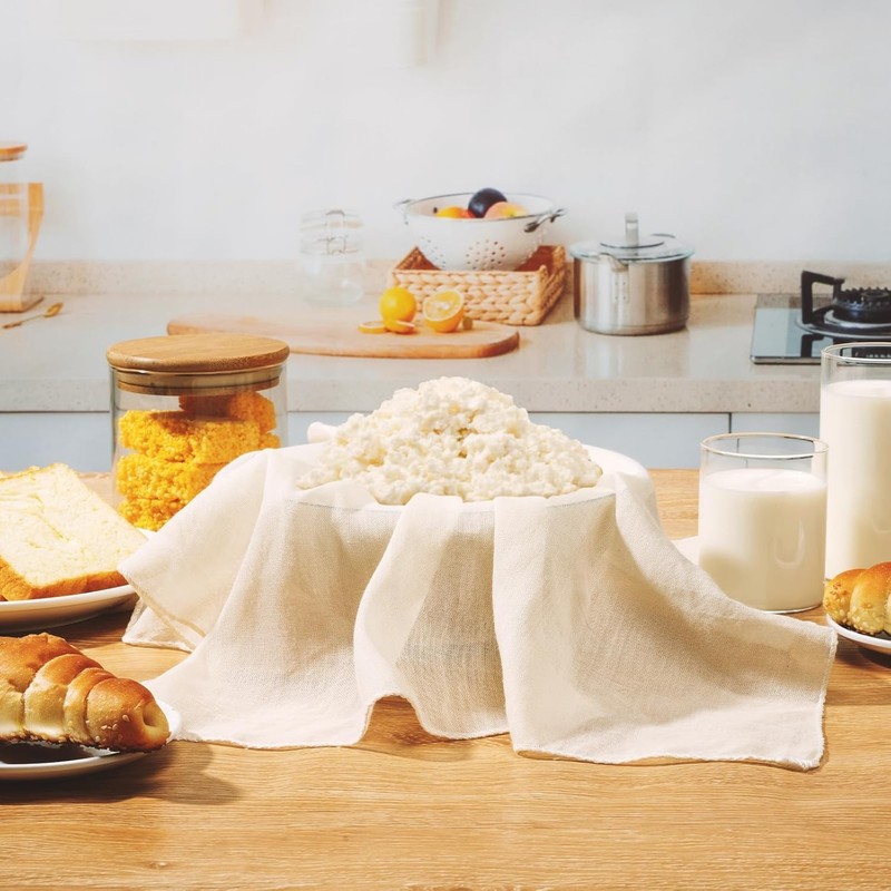 4Pcs Reusable Cheesecloth, Grade 90 20x20Inch Cheese Cloth for Straining