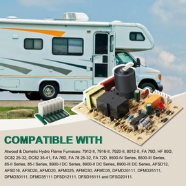 31501 RV Furnace Ignition Control Circuit Board Compatible with Atwood & Dometic 7912-II, 85-IV 16, DFMD30111, DC82 25-32 Hydro Flame Furnace Igniter Control Board kit Replace# 33488 33727 (DSI)