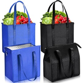 2 Piezas Bolsa Térmica Porta Alimentos, Bolsas Térmicas Alimentos, Bolsa Térmica para Almuerzos y Comidas