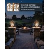 PTOUG 2 Pack Outdoor Post Light, Bronze Post Lamp Fixture,