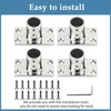 YANYUCB Boat Hand Rail Fittings,316 Stainless Steel Rectangular 90 Degree