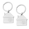MEMOFYND Set of 2 House Keychains, Stainless Steel Keychains, Home