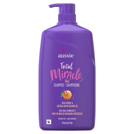 Aussie Total Miracle with Apricot & Macadamia Oil, Paraben Free Shampoo, 26.2 fl oz Pack of 4