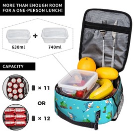 cuesr Lunch Box Kids Boys Girls Insulated Cooler Thermal Cute Lunch Bag Tote for School,Shark
