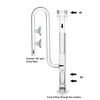 JARDLI Glass Lily Pipe Inflow with Surface Skimmer for Aquarium