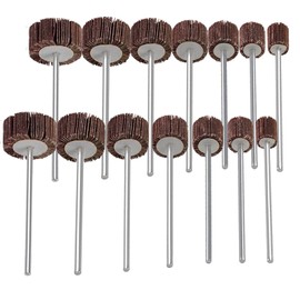 JUNLIXN 14 Pcs 90mm Extra Long Flap Wheels Sander, Extended 1/4'' Shank Abrasive Flap Wheel for Drill, Grinder, Rotary Tools (16/20/25/30/35/40/50mm)