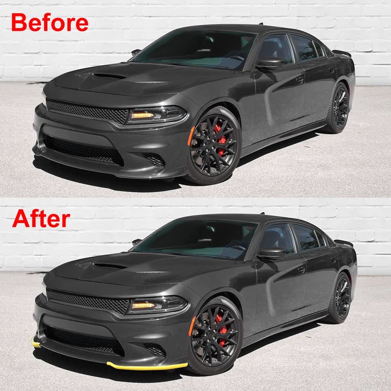 JDMON Front Bumper Lip Splitter Protector Compatible with Dodge Charger