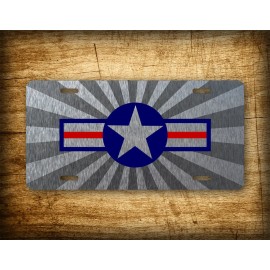 SignsAndTagsOnline.com USAF Aircraft Insignia License Plate Roundel ~Air Force~ Star Military AUto Tag