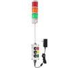 ANDONT 3 Stack Super Bright LED Andon Tower Lights, Red/Yellow/Green,