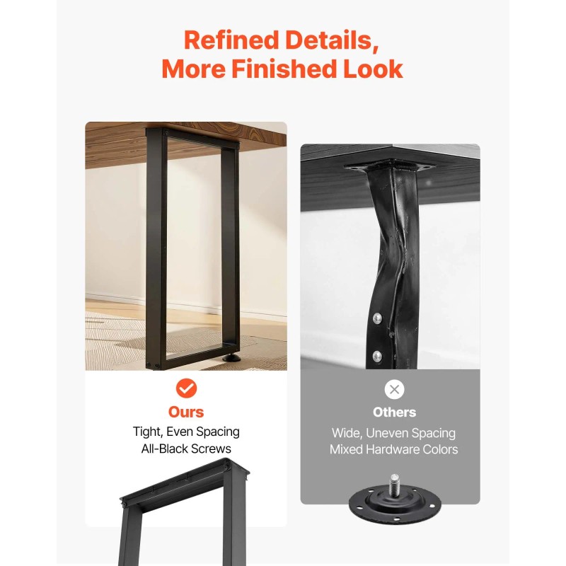 29.1\" H X 17.7\" W Heavy Duty Home Furniture Legs