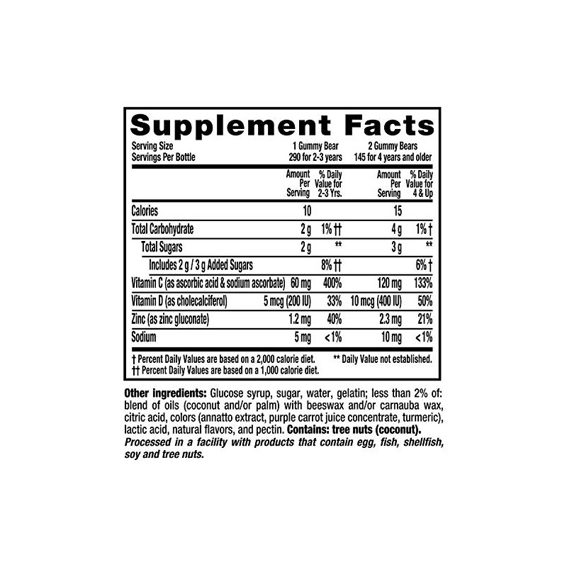 L'il Critter Kids' Immune C Plus Zinc and Vitamin D