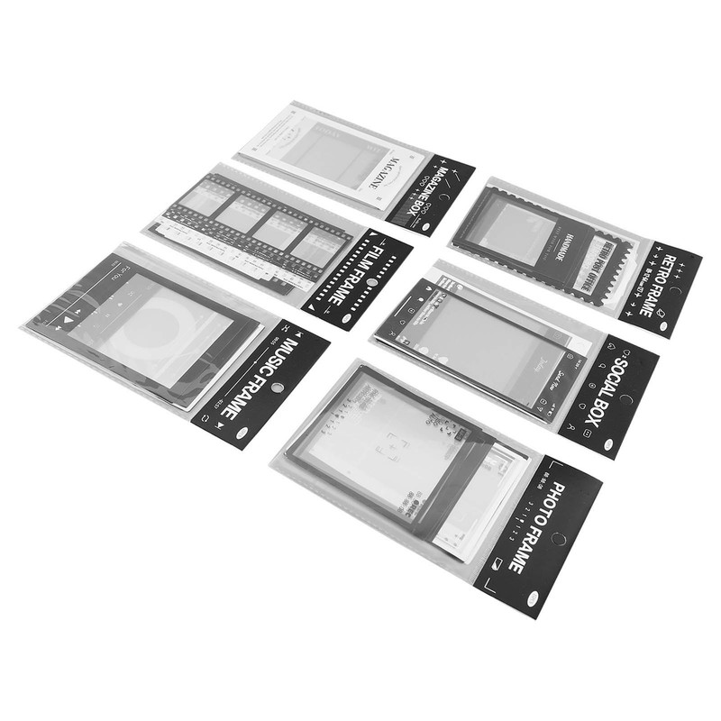 6 Bags Scrapbook Frames Retro Assorted Styles Durable PET for