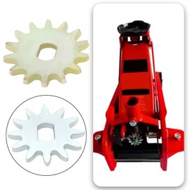 SG Store 1 Pair Horizontal Jack Gear 3 Tons 4 Tons Horizontal Jack Repair Parts Gear Flat Tooth Socket Tooth Carbon Steel, Large Gear 46-51mm