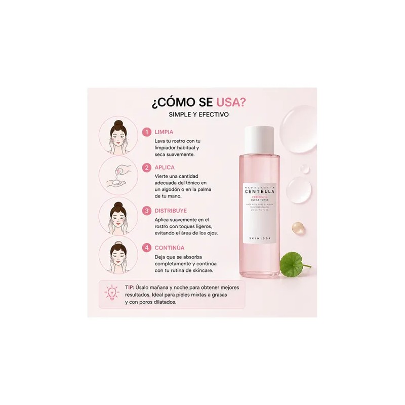 Tónico Exfoliante Poremizing Skin1004 210ml Floral
