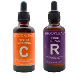 KIT DE SERUMS C (Vitamina C) y R (Retinol) para el cuidado de la cara. Unisex.